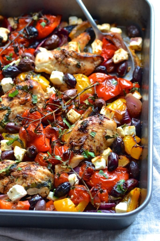 Greek Chicken Traybake | Every Last Bite