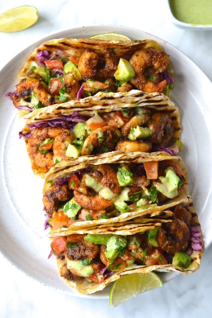 Spicy Shrimp Tacos Whole30 Keto Paleo Every Last Bite