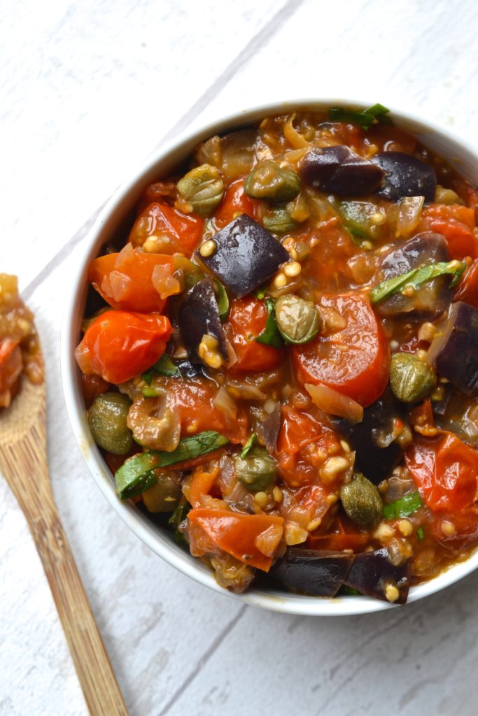 Eggplant Caponata (Paleo, Vegan, Whole30)