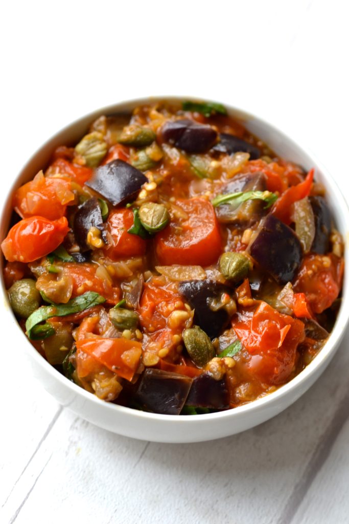 Eggplant Caponata (Paleo, Vegan, Whole30)