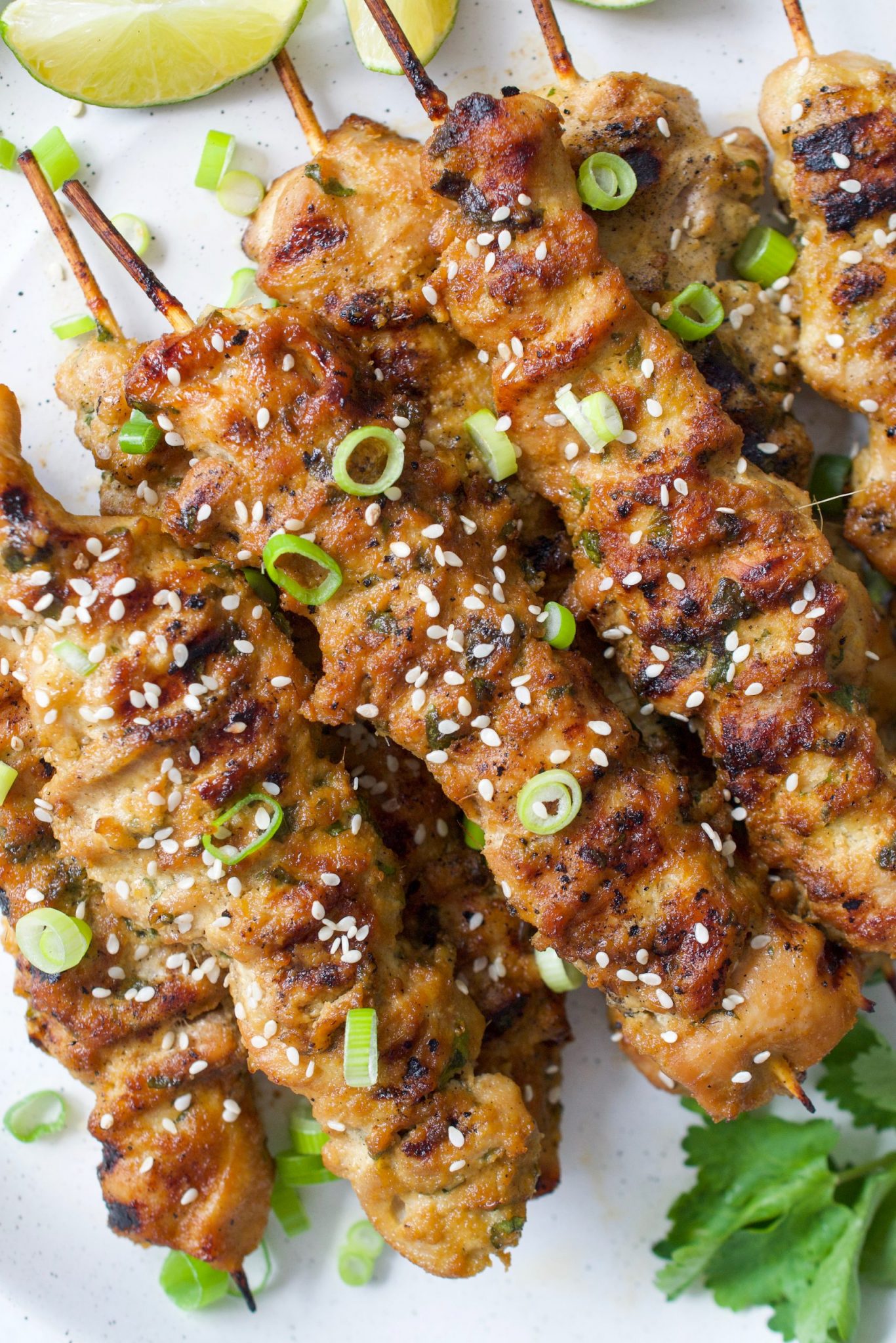 Asian Glazed Chicken Skewers