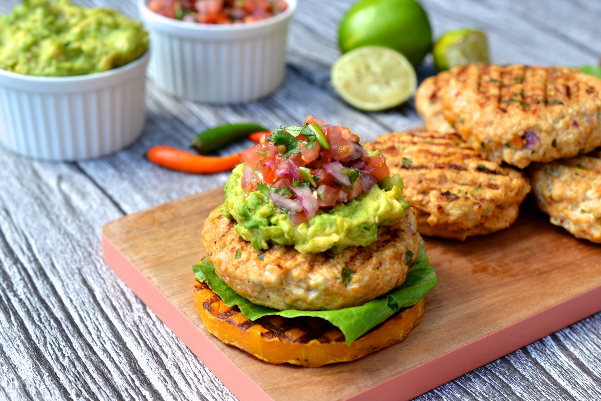 Mexican Chicken Burgers (Whole30 - Paleo - Keto) | Every Last Bite