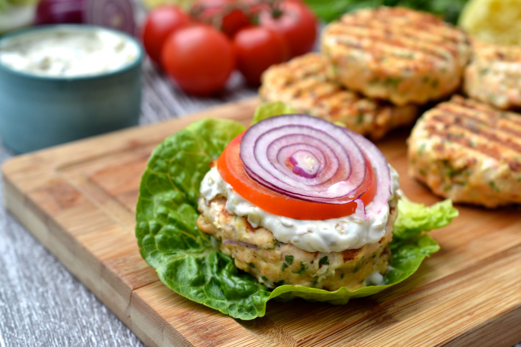 Salmon Burgers {No Breadcrumbs!} –