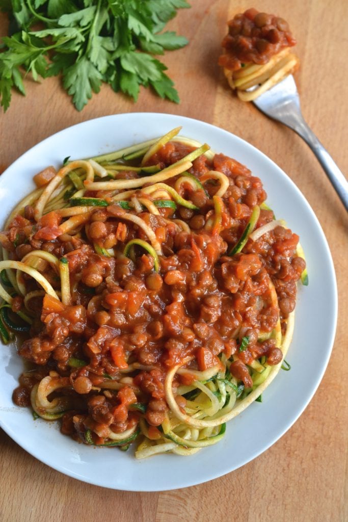 Lentil Ragu (Grain/Gluten Free, Vegan, Dairy Free, SCD Legal)