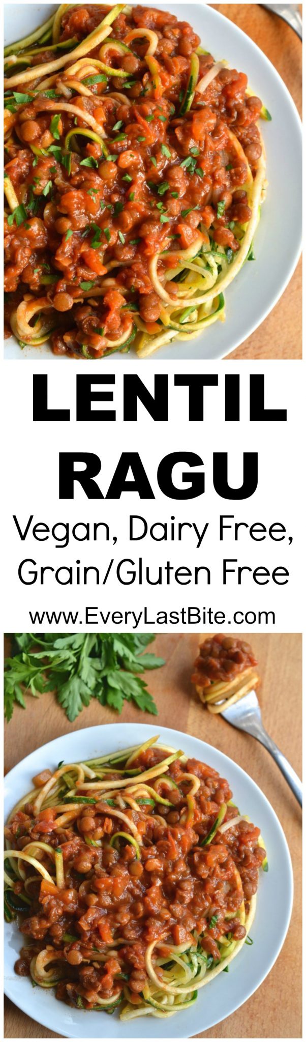 Lentil Ragu (Vegan - Gluten Free - Dairy Free - SCD Legal) - Lentil Ragu