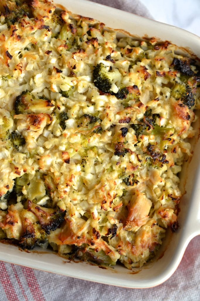 Broccoli & Chicken Casserole (Paleo, Grain/Gluten Free, Dairy Free, Low