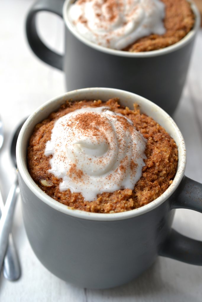 Carrot Cake Mug Cake (Paleo, Grain/Gluten Free)