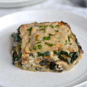 Creamy Spinach Mushroom Lasagna Every Last Bite