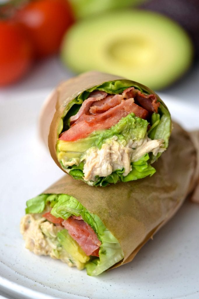 Blt Chicken Lettuce Sandwich Wrap Whole30 Keto Every Last Bite