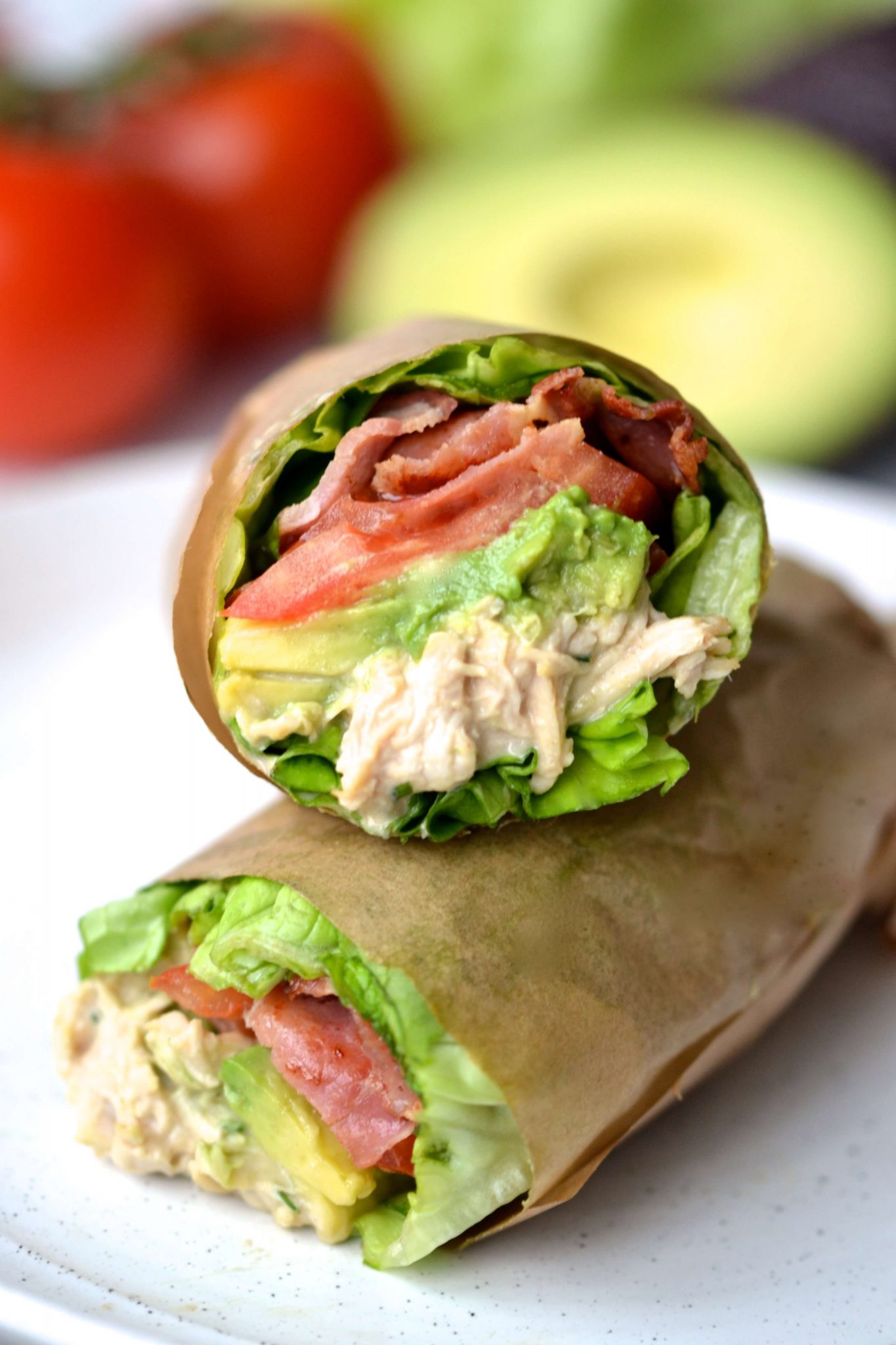 BLT Chicken Lettuce Sandwich Wrap Whole30 Keto Every Last Bite