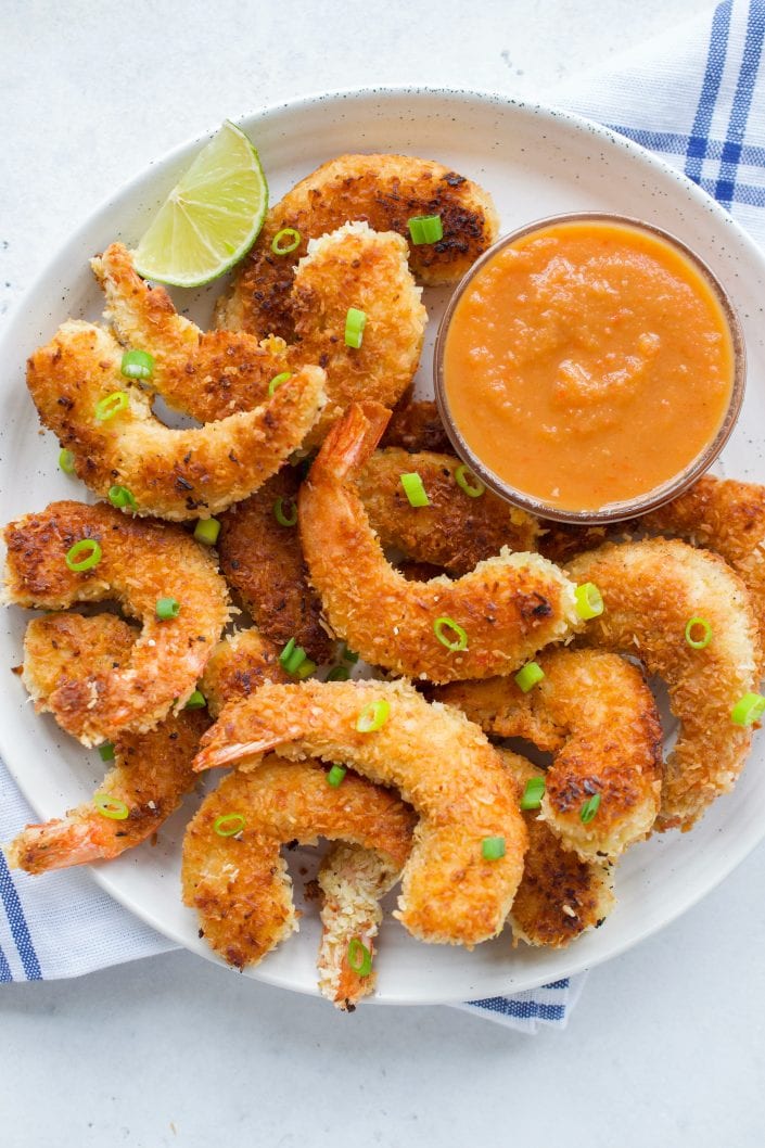 Coconut Shrimp with Sweet Chili Dip | Every Last Bite