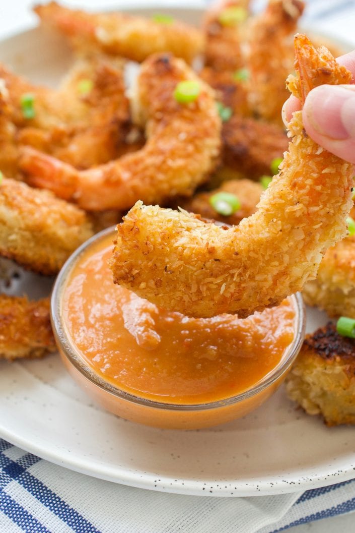 Coconut Shrimp with Sweet Chili Dip | Every Last Bite