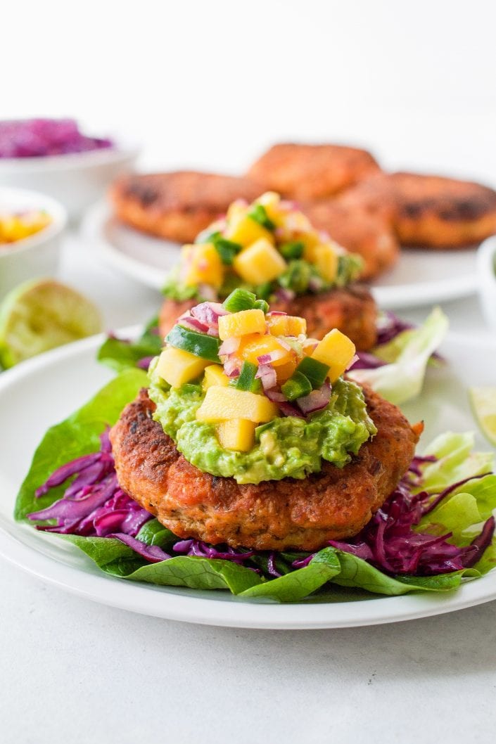 Cajun Salmon Burgers Whole30 Paleo Every Last Bite