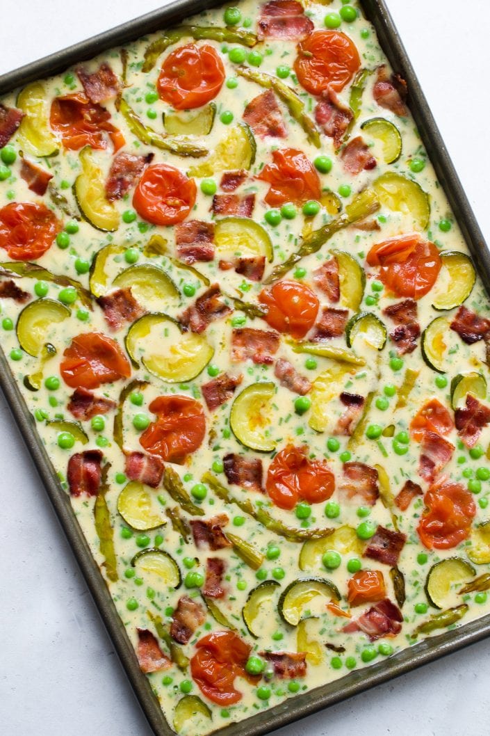 Summer Sheet Pan Frittata (Whole30 - Paleo - Keto) | Every Last Bite