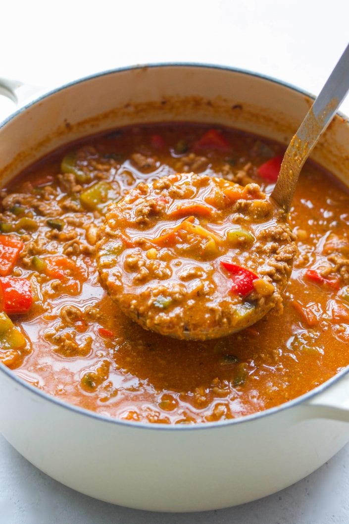 Beef Taco Soup (Whole30 - Paleo - Grain Free) | Every Last Bite