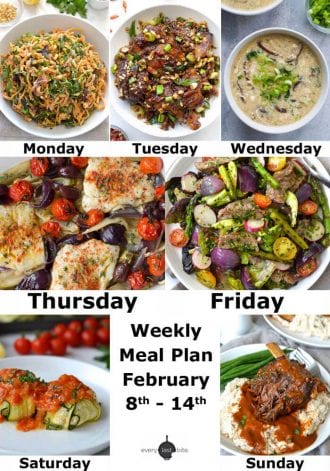 Weekly Meal Plan: February 8th-14th - Every Last Bite