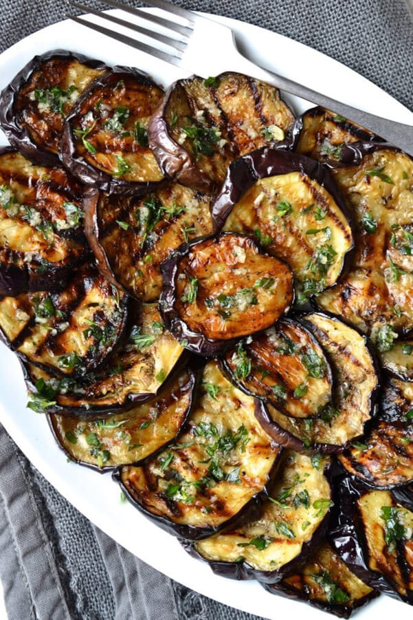 Garlic & Herb Grilled Eggplant