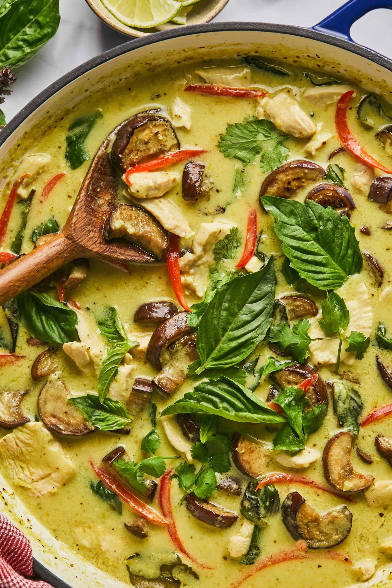 Deals green curry chicken eggplant